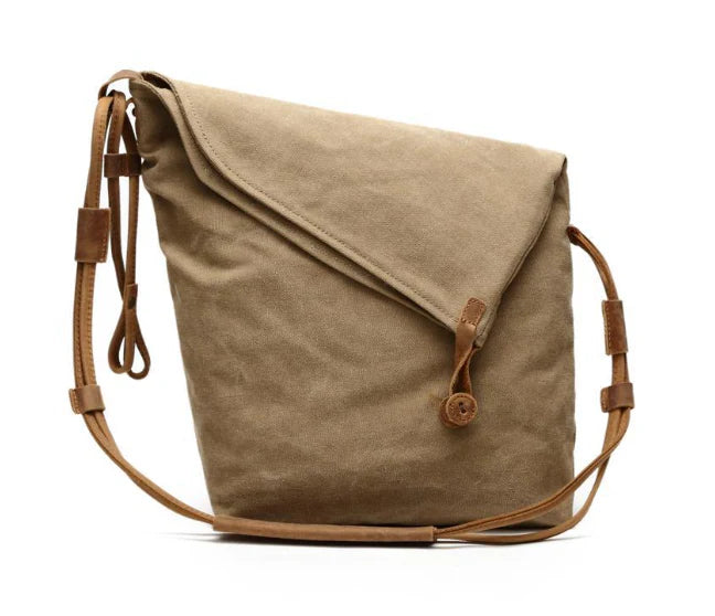 Women's Stylish Canvas Shoulder Bag with Adjustable Strap