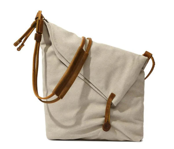 Women's Stylish Canvas Shoulder Bag with Adjustable Strap