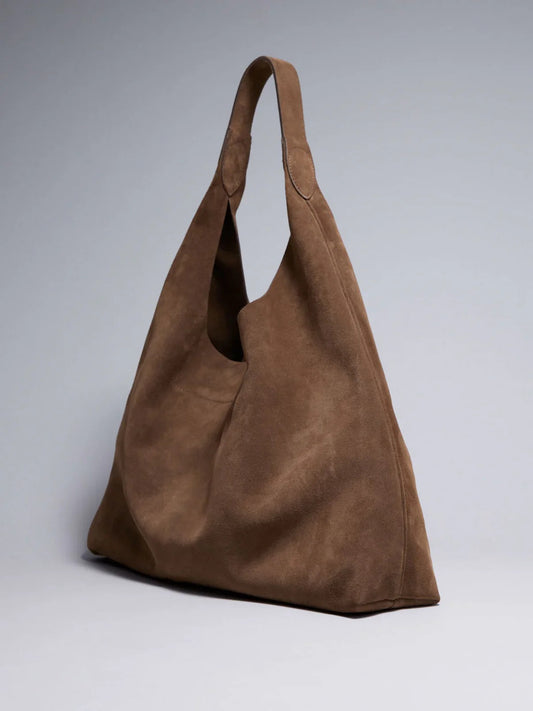 Stylish Suede Spacious Shoulder Bag for Women