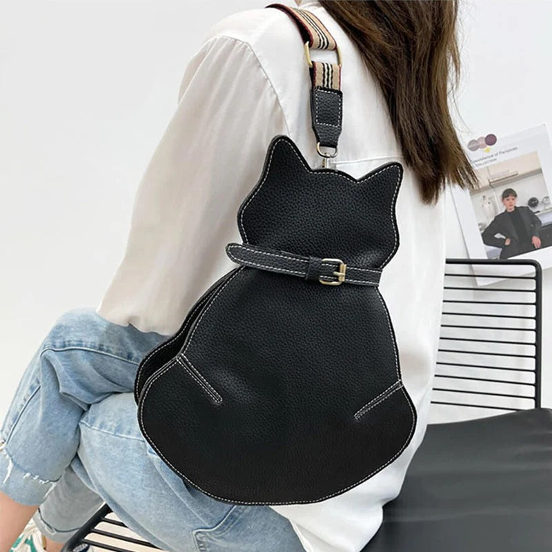 Modern Style Cat Design Crossbody Bag for Women