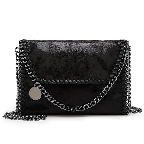 Chic Colour Clutch-Like Crossbody Bag with Detachable Chain Strap for Women