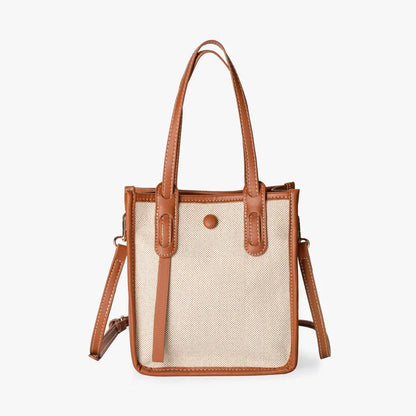 Women's Two-Way Small Handy Canvas Tote Bag