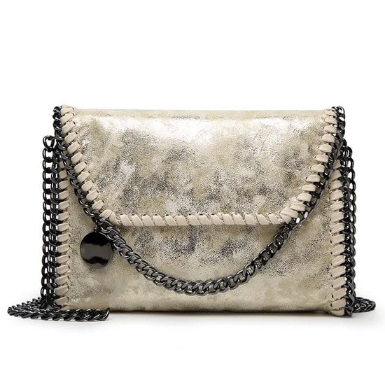 Chic Colour Clutch-Like Crossbody Bag with Detachable Chain Strap for Women